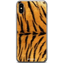 Mobigear Design iPhone XS Max Hülle Flexibles TPU Backcover - Tiger