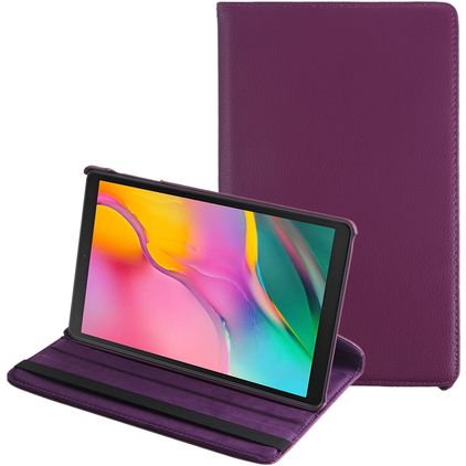 Mobigear DuoStand Samsung Galaxy Tab A 10.1 (2019) Hülle Drehbare Klapphülle - Lila
