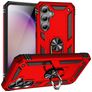 Mobigear Armor Ring Samsung Galaxy S23 FE Hülle Hardcase Backcover Stoßfest mit Ringhalter - Rot