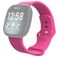 Mobigear Sport Dual Silikon Fitbit Sense Armband Drückerschließe - Pink