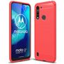 Mobigear Brushed Slim Motorola Moto G8 Power Lite Hülle Flexibles TPU Backcover - Rot