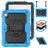 Mobigear SureGrip Xtreme iPad 10 (2022) Hülle Kunststoff,Silikon Backcover + Schulterträger + Ständer - Schwarz / Blau