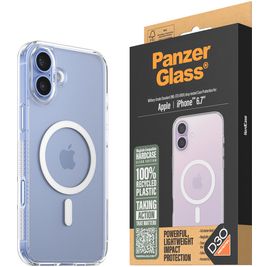 PanzerGlass Clear Durchsichtig iPhone 16 Plus MagSafe Hülle Hardcase Backcover Stoßfest - Transparent