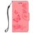 Mobigear Butterfly iPhone X Klapphülle Portemonnaie - Pink