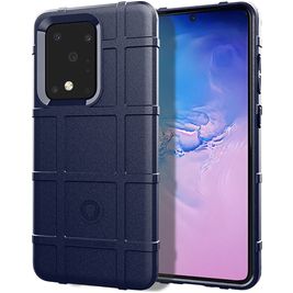 Mobigear Rugged Shield Samsung Galaxy Note 20 Hülle Flexibles TPU Backcover Stoßfest - Blau