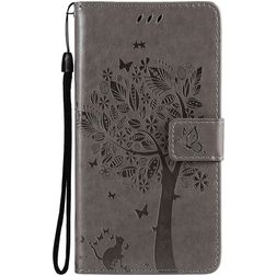 Mobigear Bookcase Case Tree Gray Samsung Galaxy S21