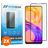 Mobigear Premium Realme 8 Panzerglas Displayschutz - Hüllenfreundlich - Schwarz (2er Pack)