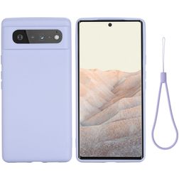 Mobigear Rubber Touch Google Pixel 6 Silikon Backcover - Lila