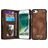 Caseme 008 iPhone 7 Hülle Abnehmbare 2in1 Klapphülle Geldbörse - Braun