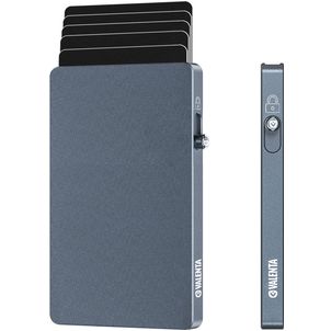 Valenta Cardprotector Aluminium Kartenetui - 7 Karten - MagSafe Kompatibel - Grau