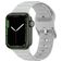 Mobigear Bumpy Silikon Apple Watch Armband Dornschließe - 42/41/40/38 mm - Grau