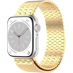 Mobigear London Edelstahl Apple Watch Armband Magnetverschluss - 49/46/45/44 mm - Gold