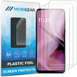 Mobigear Motorola Moto G55 Displayschutz Schutzfolie - Hüllenfreundlich (3er Pack)