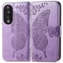 Mobigear Butterfly HONOR 90 Hülle Klapphülle Geldbörse - Lila