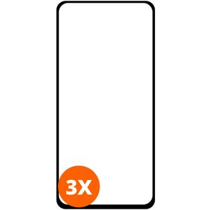 Mobigear Premium Motorola Moto G8 Power Panzerglas Gehärtetes Glas Displayschutz - Hüllenfreundlich - Schwarz (3er Pack)