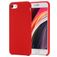 Mobigear Rubber Touch iPhone SE (2020) Silikon Hülle Backcover - Rot