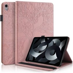 Mobigear Tree iPad 10 (2022) Hülle Klapphülle + Stifthalter - Roségold
