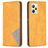 Mobigear Rhombus Slim Realme C35 Hülle Klapphülle - Cognac