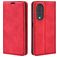 Mobigear Retro Slim HONOR 70 Hülle Klapphülle Geldbörse - Rot