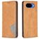 Mobigear Rhombus Slim Google Pixel 10a Hülle Klapphülle - Cognac