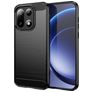 Mobigear Brushed Slim OnePlus 15 Hülle Flexibles TPU Backcover - Schwarz