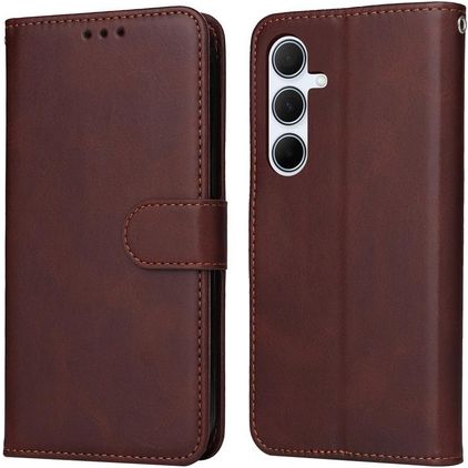 Mobigear Wallet Samsung Galaxy A56 Hülle Klapphülle Geldbörse - Braun