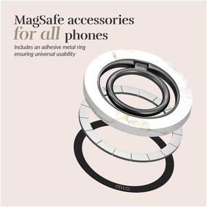 MIO Holder MagSafe Handy-Ring - White Marble Universal