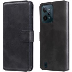 Mobigear Wallet Realme C31 Klapphülle Portemonnaie - Schwarz