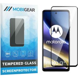 Mobigear Premium Motorola Moto G51 5G Panzerglas Gehärtetes Glas Displayschutz - Hüllenfreundlich - Schwarz