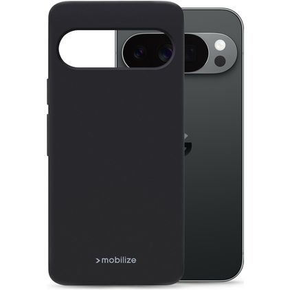 Mobilize Rubber Gelly Google Pixel 11 Hülle Flexibles TPU Backcover - Schwarz