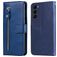 Mobigear Zipper Samsung Galaxy S23 Klapphülle Portemonnaie - Blau