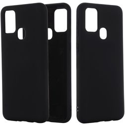Mobigear Rubber Touch Samsung Galaxy M51 Silikon Backcover - Schwarz