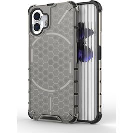 Mobigear Honeycomb Nothing Phone (2) Hülle Hardcase Backcover Stoßfest - Schwarz