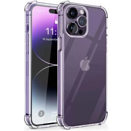 Mobigear Cushion Durchsichtig iPhone 15 Pro Max Hülle Flexibles TPU Backcover Stoßfest - Transparent