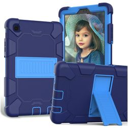 Mobigear ShieldStand Samsung Galaxy Tab A7 Lite Hülle Kunststoff,Silikon Backcover + Ständer - Blau