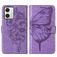 Mobigear Butterfly Motorola Moto G54 Hülle Klapphülle Geldbörse - Lila