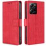 Mobigear Croco POCO X5 Pro Hülle Klapphülle Geldbörse - Rot