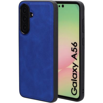Mobiparts Classic Samsung Galaxy A56 MagSafe TPU / Kunstleder Backcover - Sapphire Blue