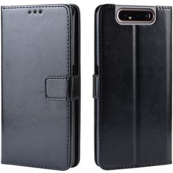 Mobigear Wallet Samsung Galaxy A80 Hülle Klapphülle Geldbörse - Schwarz