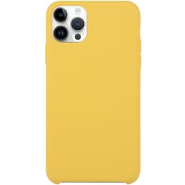 Mobigear Rubber Touch iPhone 15 Pro Max Silikon Hülle Backcover - Gelb