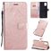 Mobigear Butterfly Samsung Galaxy A51 Hülle Klapphülle Geldbörse - Roségold