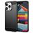 Mobigear Brushed Slim iPhone 15 Pro Hülle Flexibles TPU Backcover - Schwarz