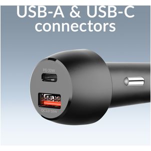 Mobilize Dual USB / USB-C Auto Ladegerät Power Delivery 48W - Schwarz
