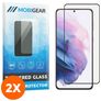 Mobigear Premium Samsung Galaxy S21 Plus Panzerglas Gehärtetes Glas Displayschutz - Hüllenfreundlich - Schwarz (2er Pack)