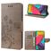 Mobigear Flowers Samsung Galaxy M53 Hülle Klapphülle Geldbörse - Grau