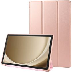 Mobigear Tri-Fold Gel Samsung Galaxy Tab A9 Plus (2023) Hülle TPU,Kunstleder Klapphülle - Roségold