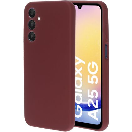 Mobiparts Samsung Galaxy A25 Silikon Hülle Backcover - Plum Red