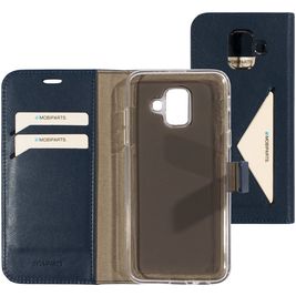 Mobiparts Classic Wallet Samsung Galaxy A6 (2018) Hülle Klapphülle Geldbörse - Blau