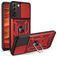Mobigear Armor Ring Cam Slide Samsung Galaxy S22 Hülle Hardcase Backcover Stoßfest mit Ringhalter und Kamera Slider - Rot