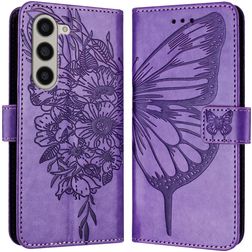 Mobigear Butterfly Samsung Galaxy Z Fold 6 Hülle Klapphülle Geldbörse - Lila
